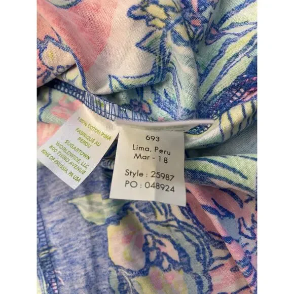 Lilly Pulitzer Kerri Maxi Dress Easy Tiger Floral Print Womens Small Sleeveless - Picture 10 of 10